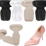 Heel Cushion Inserts, Heel Grips Shoe Pads for Womens Prevention Blister and Foot Protectors Anti Slip Back of Loose Heel Shoes for Women's High Heel Shoes Too Big (10 Pcs) (Beige+Black+Transparent)